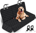 Dog Car Seat Cover, Back Seat Cover for Dogs Pet Car Seat Protector Waterproof Bench Car Seat Cover, Non-Slip Rear Seat Cover Fits Middle Armrest for Most Cars Suvs Trucks - Black